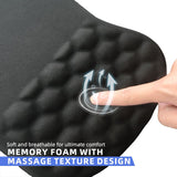 Ergonomic Memory Foam Mouse Pad with Wrist Rest Ocean Blue