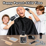 Children Hairdresser Toy Set with Tool Belt Ages 3 and Up - Front View