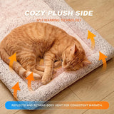 Reversible Cooling Mat for Dog and Cat Dark Blue, 60 x 90 cm - Side View