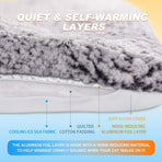 Reversible Cooling Mat for Dog and Cat Dark Blue, 60 x 90 cm