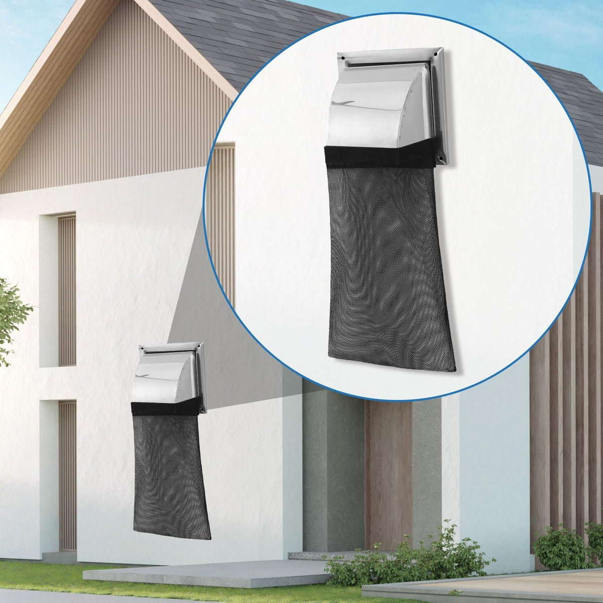 6 Piece Dryer Lint Catcher Bag for Outdoor Vent