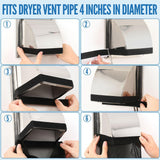6 Piece Dryer Lint Catcher Bag for Outdoor Vent - 45-Degree Angle