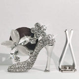 Crystal High Heel Shoe & Magic Bag Car Air Vent Clip Charm Bling sparkly bedazzled rhinestone Car Bling Accessories, Car Interior Decoration Charm, Rhinestone cute Car Decor girls - 45-Degree Angle