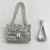 Crystal High Heel Shoe & Magic Bag Car Air Vent Clip Charm Bling sparkly bedazzled rhinestone Car Bling Accessories, Car Interior Decoration Charm, Rhinestone cute Car Decor girls - Rear View