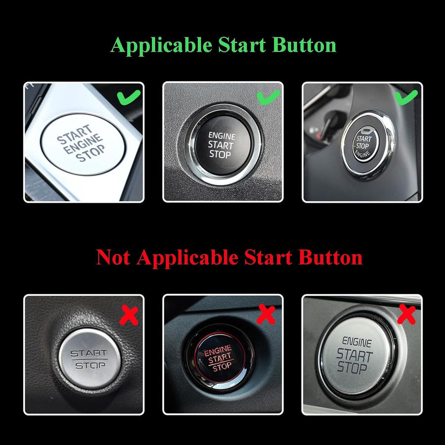 Pink Bow Car Accessories,Bow Tie Engine Start Button Ring,Bling Girly Silver Rhinestone Ring Start Stop Button Car Decor for Women,Ignition Ring Car Charm