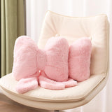 2 Pcs Car Neck Pillow Plush Butterfly Bow Car Headrest Pillow Comfortable Seat Neck Support Cute Head Rest Accessories for Driving Travel Driver Chair Girl Style Interior Decor(Pink) - Rear View