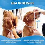 Soft Breathable Dog Cone Collar, Adjustable Pet Recovery E‑Collar for Small Dogs & Cats, Anti‑Licking Wound Protection Elizabethan Collar, Size S