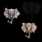 Bling Rhinestone Elephants Head Car Air Vent Clip Dashboard Outlet Clip Air Freshener Vent Clips Decorative Cute Car Decor - Top-Down View