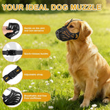 Dog Muzzle, Soft Breathable Dog Muzzles Suitable Dogs, Adjustable Basket Muzzles Prevents Chewing and Biting for Grooming Trimming Training(XXL)