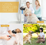 Dog Muzzle, Soft Breathable Dog Muzzles Suitable Dogs, Adjustable Basket Muzzles Prevents Chewing and Biting for Grooming Trimming Training(XXL) - Top-Down View