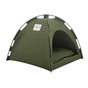 Green Premium Portable Pet Tent Bed with Cooling Mat, Breathable Foldable Indoor Outdoor Dog Cat House Summer Shelter, Size S