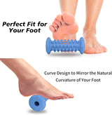 Plantar Fasciitis Relief,Foot Roller,Foot Massager Roller for Plantar Fasciitis,Deep Tissue Muscle Massage,Arch and Heel Pain Relief,Portable Reflexology Tool-Blue - Front View