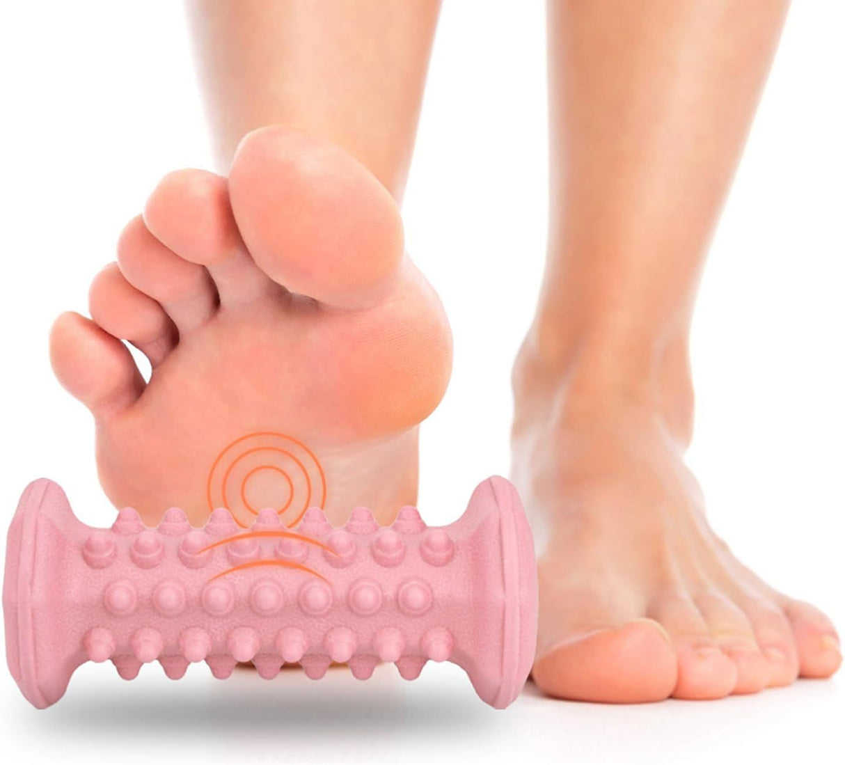 Plantar Fasciitis Relief,Foot Roller,Foot Massager Roller for Deep Tissue Muscle Massage,Portable Reflexology Tool-Pink