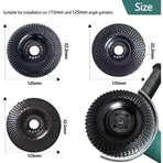 125mm Wood Carving Disc Set of 3, Angle Grinder Wheels for Wood Shaping, Grinding & Cutting, 7/8‑Inch Arbor Bore