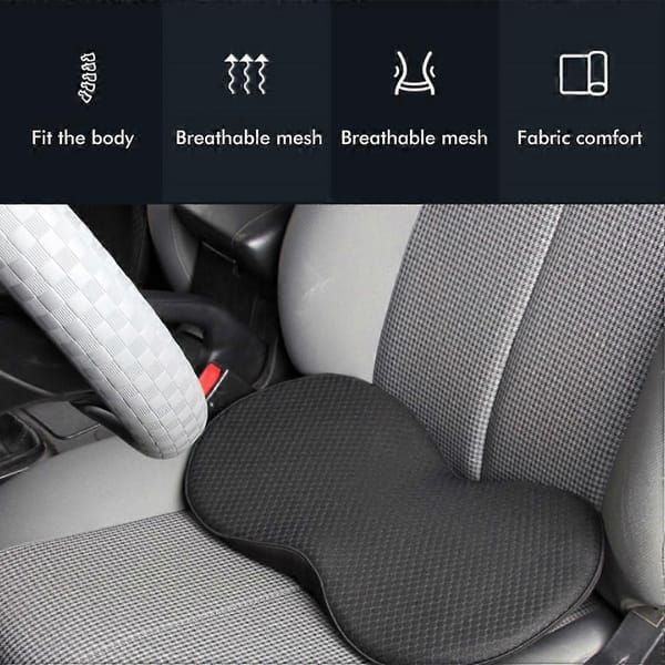 Driving Seat Cushion, Thick Height‑Boosted Seat Pad, Pressure Relief Cushion for Comfortable Sitting