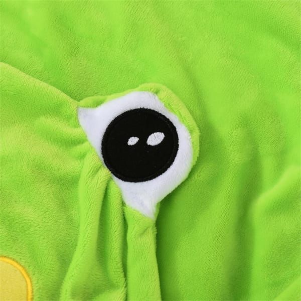 2-in-1 Foldable Kids Cartoon Sofa, Frog Shaped Plush Toddler Couch, Convertible Sofa to Lounger for Bedroom Playroom