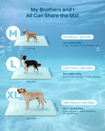 Cooling Mat for Dogs, 36"x23" Self-Cooling Pet Bed - Advanced Arc-Chill Technology 3.0 for Instant Cool, Non-Slip Washable Floor Mat for Small & Medium Dogs, Indoor Outdoor Use - Blue