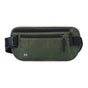 RFID Blocking Slim Anti-theft Waist Bag, Hidden Travel Money Belt for Passport, Documents and Cash, Army Green