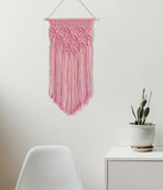Dark Green Large Macrame Wall Hanging, Boho Woven Tapestry Wall Art, 40 x 70 cm Bohemian Wall Decor for Living Room & Bedroom