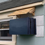 Outdoor Window Air Conditioner Cover, Waterproof Snowproof Dustproof Window AC Unit Protective Cover, 56×40×42cm