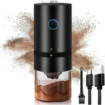 Portable USB Electric Coffee Grinder, Automatic Coffee Bean Grinder for Espresso, Rechargeable Coffee Mill for Home, Camping & Travel, Black