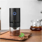 Portable USB Electric Coffee Grinder, Automatic Coffee Bean Grinder for Espresso, Rechargeable Coffee Mill for Home, Camping & Travel, Black