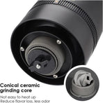 Portable USB Electric Coffee Grinder, Automatic Coffee Bean Grinder for Espresso, Rechargeable Coffee Mill for Home, Camping & Travel, Black