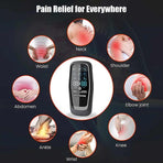 EMS TENS Massage Machine, Multi-function Meridian Pulse Therapy Device, Whole Body Microcurrent Pulse Massager with 8 Electrode Pads for Neck & Body Relief