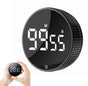 Timers - Digital timer - Magnetic digital kitchen timer - Kitchen timer - Count up/Count down - egg timer - magnetic kitchen timer - adjustable rotating - adjustable volume - for cooking, baking, kitchen, fitness, yoga, studying, meetings - black