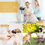 Dog Muzzle, Soft Breathable Dog Muzzles Suitable Dogs, Adjustable Basket Muzzles Prevents Chewing and Biting for Grooming Trimming Training(L)