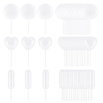 60 Piece Cupcake Pipettes - Plastic Squeeze for Strawberries, Chocolate, Ice Cream & Dessert