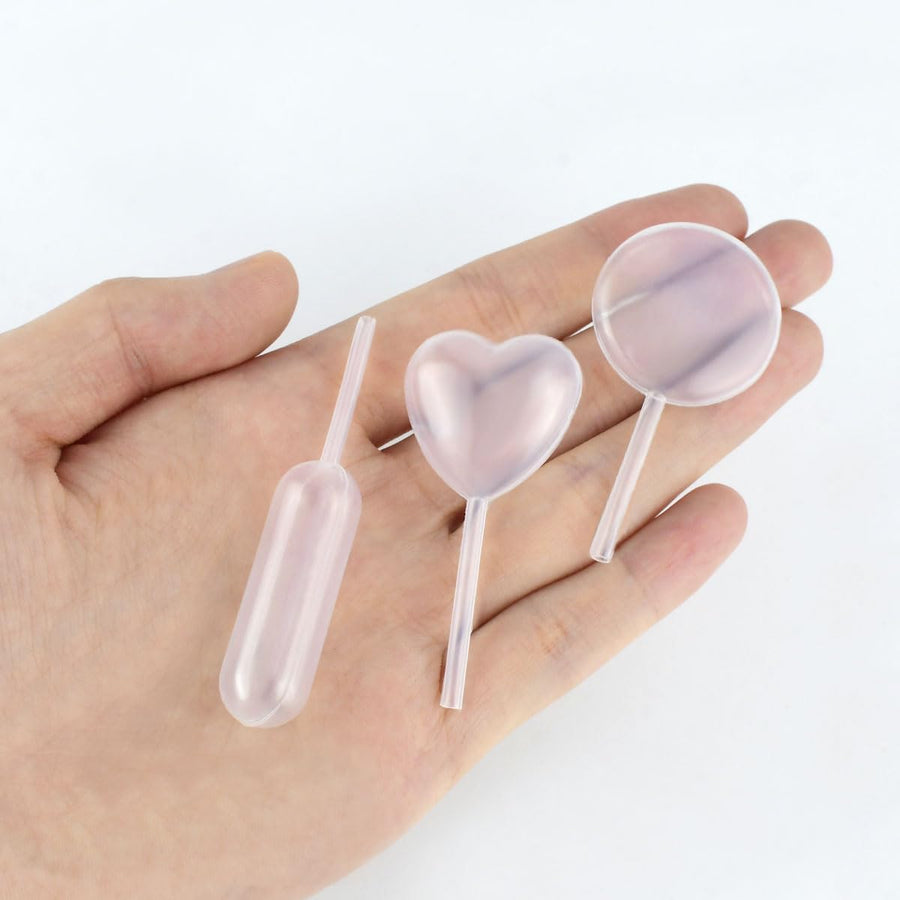 60 Piece Cupcake Pipettes - Plastic Squeeze for Strawberries, Chocolate, Ice Cream & Dessert