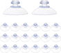 20 Pack Suction Cups for Glass Plastic Sucker Pads Clear Pvc Cup with Hooks Table Transparent Anti-Collision Pad Home Decoration Desk Window (30 mm)