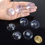 20 Pack Suction Cups for Glass Plastic Sucker Pads Clear Pvc Cup with Hooks Table Transparent Anti-Collision Pad Home Decoration Desk Window (30 mm)