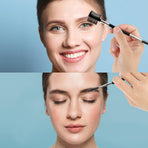 3 PCS Eyelash Shaper Eyelash Comb Separator Double Head Eyebrow Brush Black 3 Head Eyebrow Makeup Tool Different Spoolie Brushes to Separating Lashes Eliminating Mascara Clumps Grooming Brows