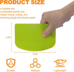 3 Pieces Food Dough Scraper, Plastic Multi - Purpose Kitchen Pastry Cutting Tool, Flexible Bowl Scraper with Curved Edge, Cake Baking Bench Scraper