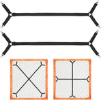 Bed Sheet Holder Straps, 2Pcs Elastic Adjustable Bed Sheet Grippers,Fitted Sheet Holder Keep Sheets in Place, Enhance Sleep Experience, Black