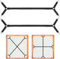 Bed Sheet Holder Straps, 2Pcs Elastic Adjustable Bed Sheet Grippers,Fitted Sheet Holder Keep Sheets in Place, Enhance Sleep Experience, Black