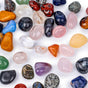 0.5LB Tumbled Stones Assorted, 0.4-0.8inch Natural Rocks Tumbled Gemstones Tumbled Chips Crystals for Healing Reiki Meditation Home Decoration Vases