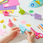 Colorful Origami Paper 120 Sheets, 12 Bright Colors 6 Inch 70gsm Double-Sided Square Folding Paper for DIY Arts Crafts Projects Kids Adults