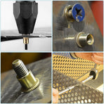 Rivet Nuts, 100Pcs M5 Rivet Nuts,Zinc Plated Finish Carbon Steel Flat Head Rivnut Threaded Insert