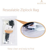Cable Ties 100 Pcs Wraps Zip Ties Heavy Duty for Multi-Purpose(6 Inch, Black and White, 50pcs for Each)