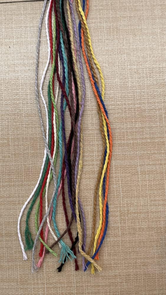 (109 Yards/1.5mm/35 Colors Optional) Cotton Baker Twine DIY Craft Macramé Natural Cotton Rope Craft Making Knitting String Rope DIY Wedding Decor Supply Christmas Wrapping(Deep Purple)