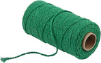 (109 Yards/1.5mm/35 Colors Optional) Cotton Baker Twine DIY Craft Macramé Natural Cotton Rope Craft Making Knitting String Rope DIY Wedding Decor Supply Christmas Wrapping(deep Green)