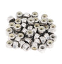 50pcs 1/4-20 Inch Nylon Inserted Self Locking Nuts - 304 Stainless Steel, 1/4" Nylock Nuts for Furniture, Tools, Handle