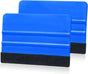 2 Pieces Wallpaper Smoothing Tool, Vehicle Vinyl Felt Squeegee Window Tint Film Tool for Peel and Stick Wallpaper (blue)