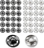 Snaps Buttons for Sewing Button Press Sewing Tools Snap Fasteners Kit for Clothes (100 Sets, 2 Colors)