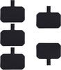 5 Pack Phone Tether Tab Cell Phone lanyard pad, Universal Phone Tether Tab Phone Lanyard Replacement Part Compatible with Most Smartphones (Black)