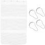 Shower Organizer, 23.6x13 inch Mesh Shower Caddy with 4 Metal Loop Hook, 6 Pockets Hanging Organizer to Hold Shampoo, Soap, Loofah (1 Pack)