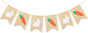 Easter Bunny Carrot Banner Garland Happy Easter Day Decorations for Mantle Fireplace Spring Themed Baby Shower Birthday Party Supplies
